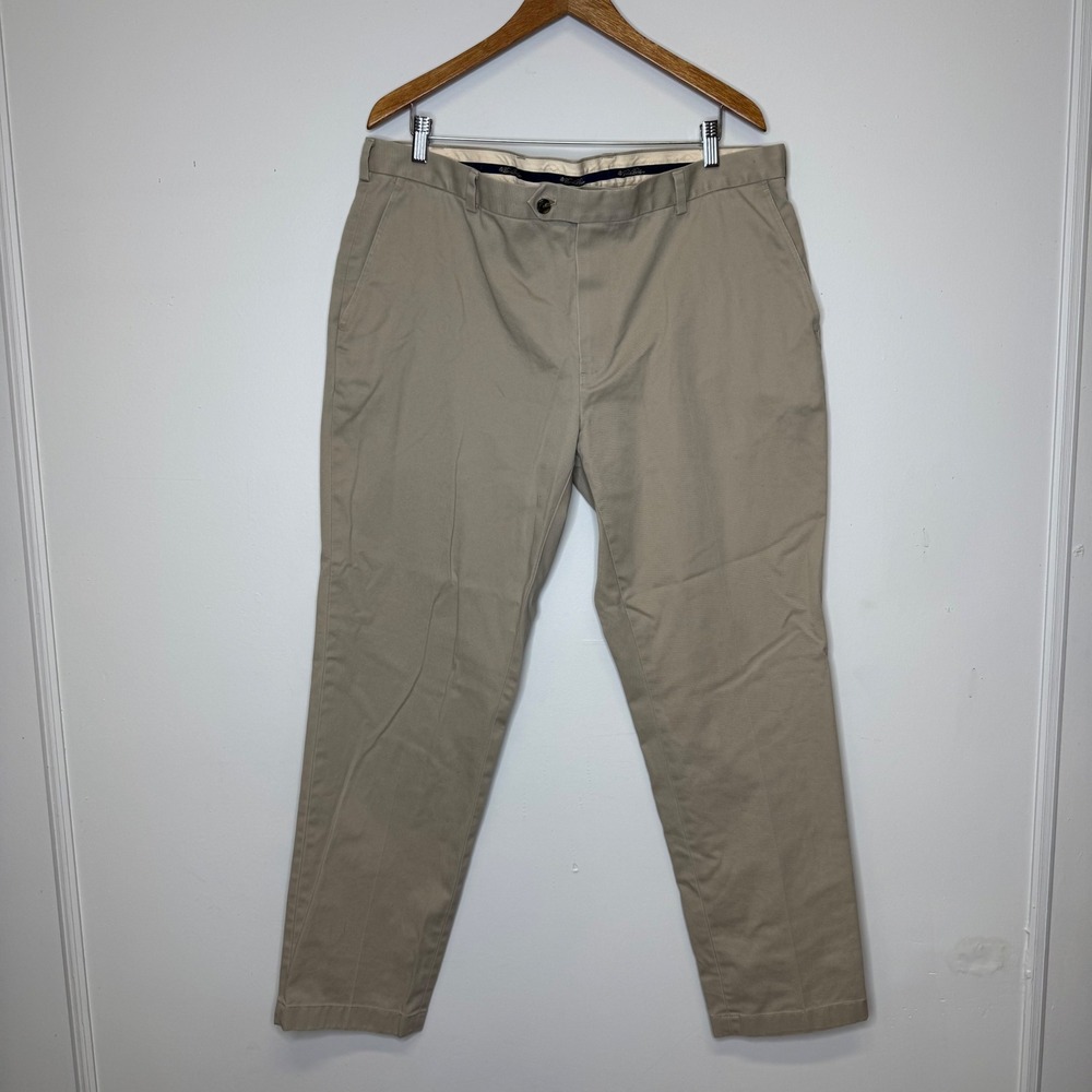 Brooks Brothers Advantage Chino Milano Khaki Pants Mens 40x32 Tan Cotton - Picture 1 of 9